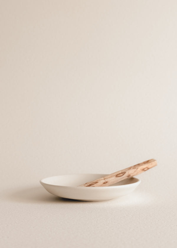 PALO SANTO SMUDGING DISH - Porcelain